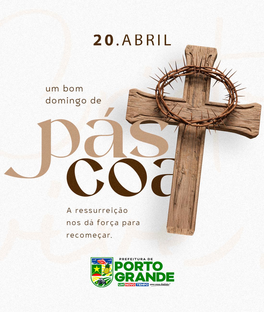 DOMINGO DE PÁSCOA - 20 DE ABRIL